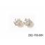 Boucles d'oreilles serti zirconium rond 8mm 2