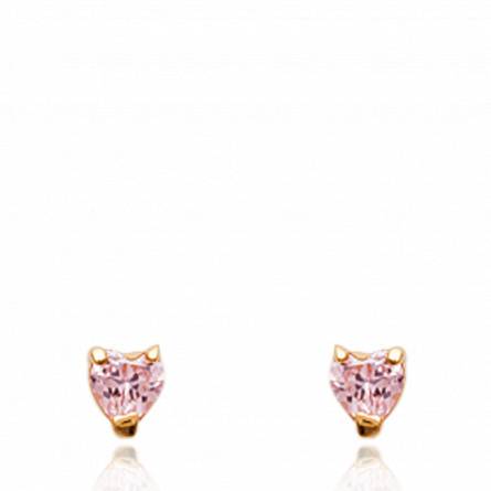 Boucles d'oreilles viraca rose