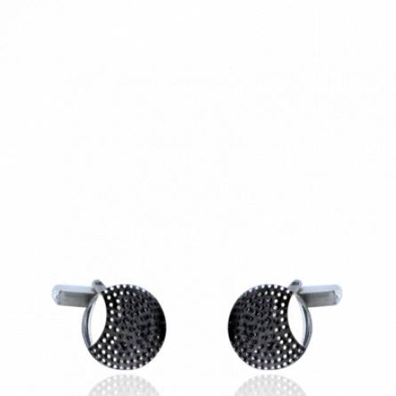 Boutons de Manchettes homme argent Adisa