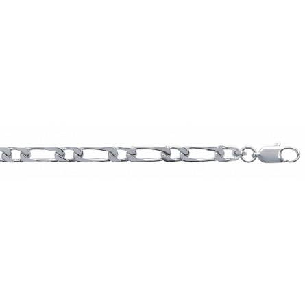 Bracciale argento Argent maille figaro 1-1 4mm figaro