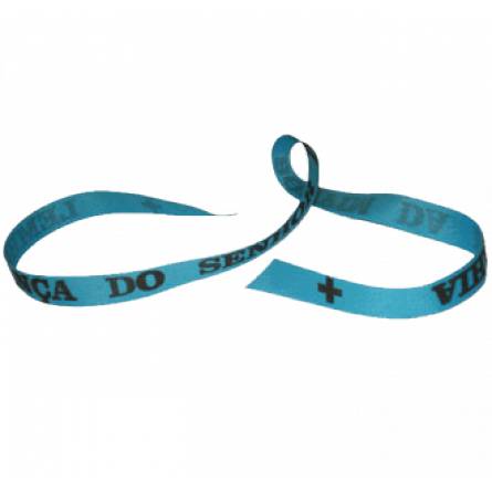 Bracciale bresiliano tessuto Senhor do Bomfim Turquoise blu