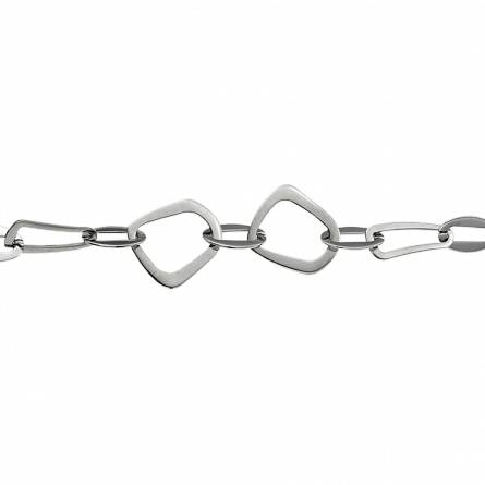 Bracciale donna acciaio Link me