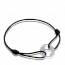 Bracciale donna argento Love inversé cuore nero mini