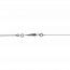 Bracciale donna metallo rodiato Double mini