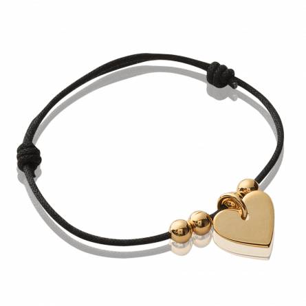 Bracciale donna placato in oro Astre de coeur cuore