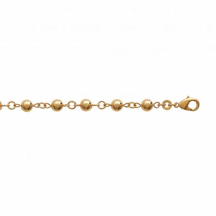 Bracciale donna placato in oro Aurea palla