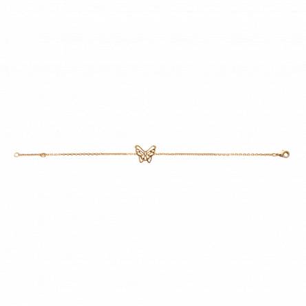 Bracciale donna placato in oro Papillon de nuit