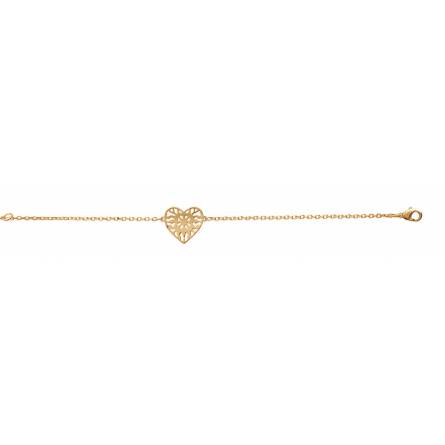 Bracciale donna placato in oro Serein cuore