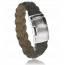 Bracciale uomo acciaio Angara marrone mini