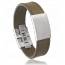 Bracciale uomo acciaio Authentica marrone mini