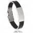 Bracciale uomo acciaio Basco nero mini