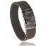 Bracciale uomo acciaio marrone mini