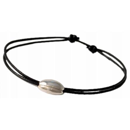 Bracciale uomo argento Jacob nero