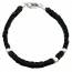 Bracciale uomo argento Séquentielle  nero mini