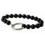 Bracciale uomo argento Tibetain  nero mini