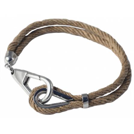 Bracciale uomo canapa Jaime grigio