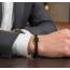 Bracciale uomo cuoio Navale  nero 2