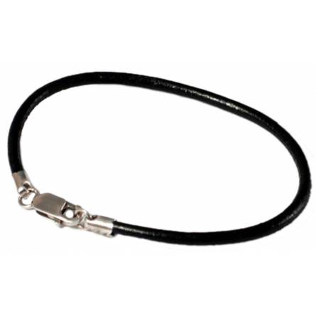 Bracciale uomo cuoio Paulo nero