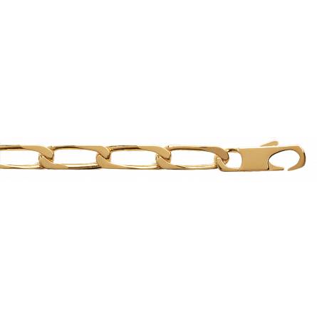 Bracciale uomo placato in oro 6mm cavallo