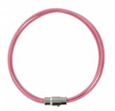 Bracelet 3 brins cuir rose
