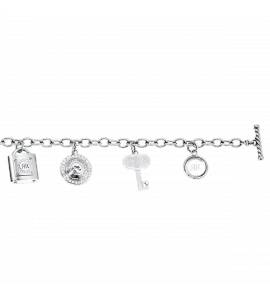 Bracelet acier quatre pendants Providenza