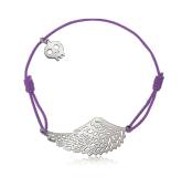 Bracelet élastique mauve aile Libertad