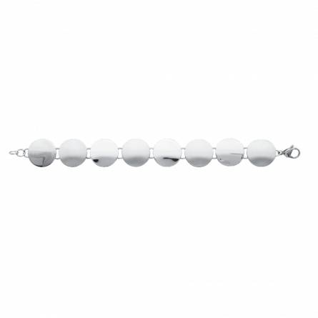 Bracelet argent cercle plein