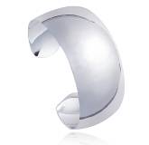 Bracelet argent design bombé
