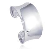 Bracelet argent design incurvé 1