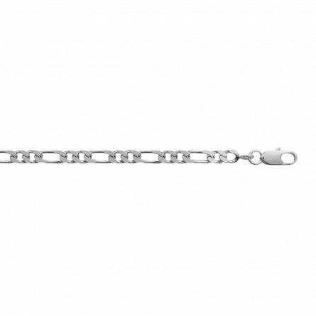 Bracelet argent maille figaro 1-2 4mm