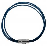 Bracelet bleu triple condense
