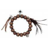 Bracelet bois chance de trêfle Naéva