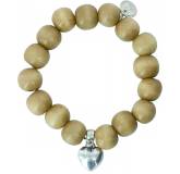 Bracelet bois coeur symbiose