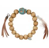 Bracelet bois turquoise galion