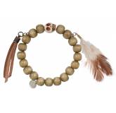 Bracelet bois vert luminescent Nastasia