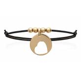 Bracelet coeur éclipsé