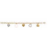 Bracelet coeur composition