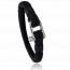 Bracelet corde et acier Jerian black mini