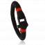 Bracelet corde et acier Jerian rouge 2 mini