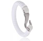 Bracelet cuir blanc honora