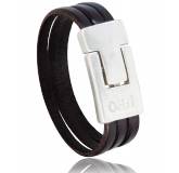 Bracelet cuir Brujas marron