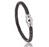 Bracelet cuir marron Aprilia