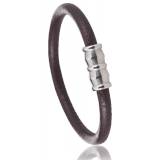 Bracelet cuir marron Paterno