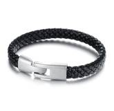 Bracelet Cuir Noir Luis