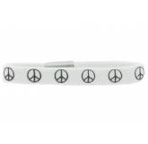 Bracelet elastique peace blanc