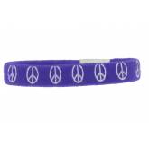 Bracelet elastique peace violet