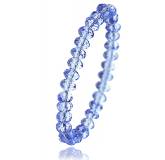 Bracelet en cristal bleu biseauté Zakia
