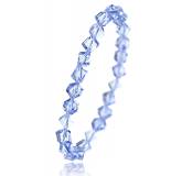 Bracelet en cristal bleu carré Yvonne