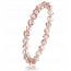 Bracelet en cristal rose carré Zaïneb mini