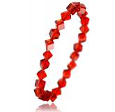 Bracelet en cristal rouge biseauté Zaïnab